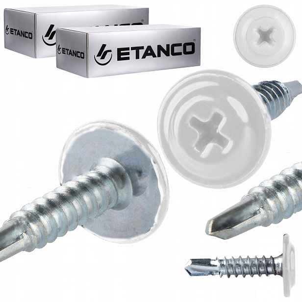 Samovrtné podložky 4,2 x 19 mm Ral 9010 500 ks Etanco Gm-b