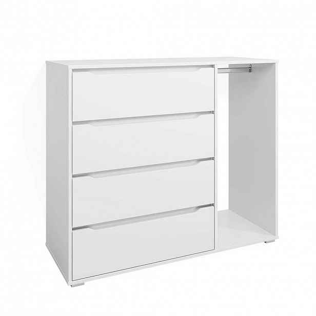 Vicco DĚTSKÁ ŠATNÍ SKŘÍŇ Ruben Bílá 120 x 101.9 cm se 4 zásuvkami