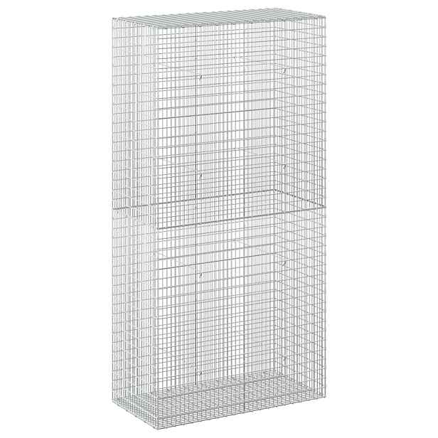 vidaXL Gabion s drátem 5 mm a síťkou 5x2,5 cm 100x50x200 cm