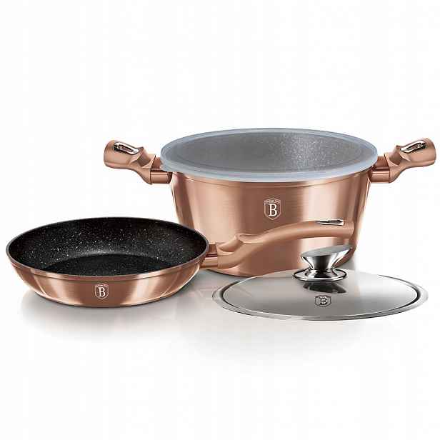 BH-6200 Hrnec a pánev 24 cm Berlinger Haus Rose Gold Collection