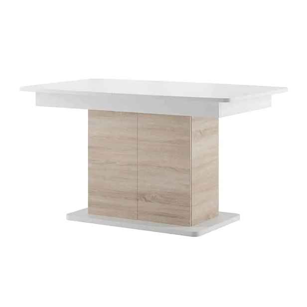 Casarredo Jídelní stůl rozkládací STAR 03 dub sonoma/bílá