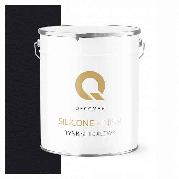Fasádní Silikonová Omítka Černá Hluboká Ral 9005 7KG Granulace 2.0mm