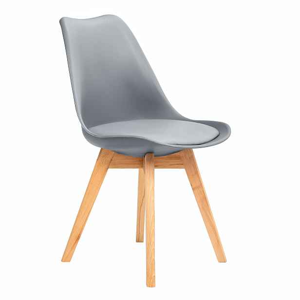 Furnify Skandinávské křeslo Björn Do obývacího pokoje jídelny kanceláře Šedá