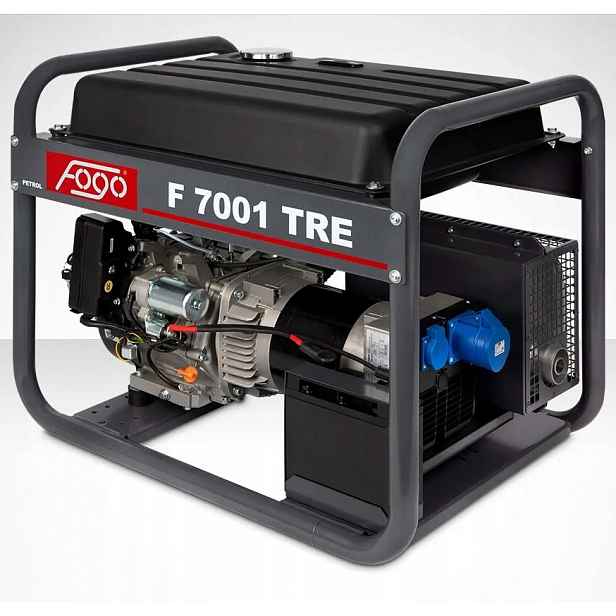 Jednofázový přenosný generátor Fogo 6200 W benzín F7001TRE