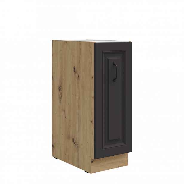 Spodní skříňka Stilo 30 D CARGO BB Barva korpusu: Dub artisan, Barva dvířek: Grafit