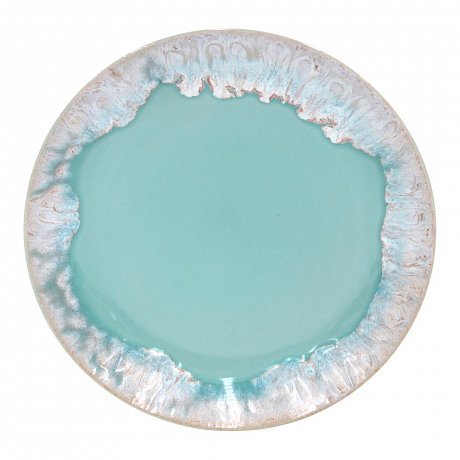 Tyrkysový dezertní talíř z kameniny Casafina Taormina, ⌀ 22 cm