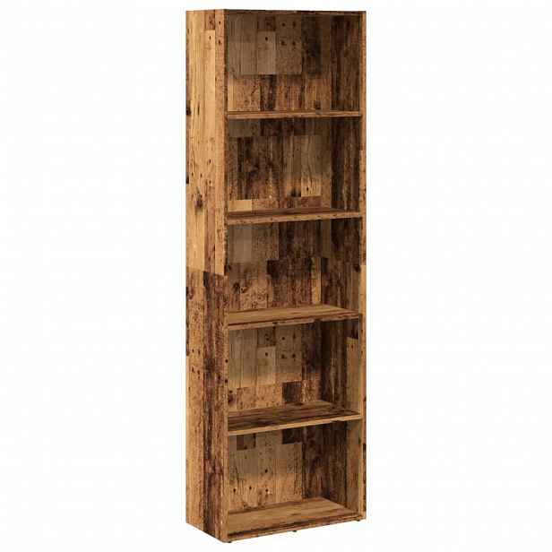 vidaXL Knihovna old wood 60 x 30 x 189 cm kompozitní dřevo