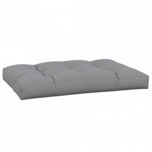 vidaXL Poduška na palety šedá 120 x 80 x 12 cm textil