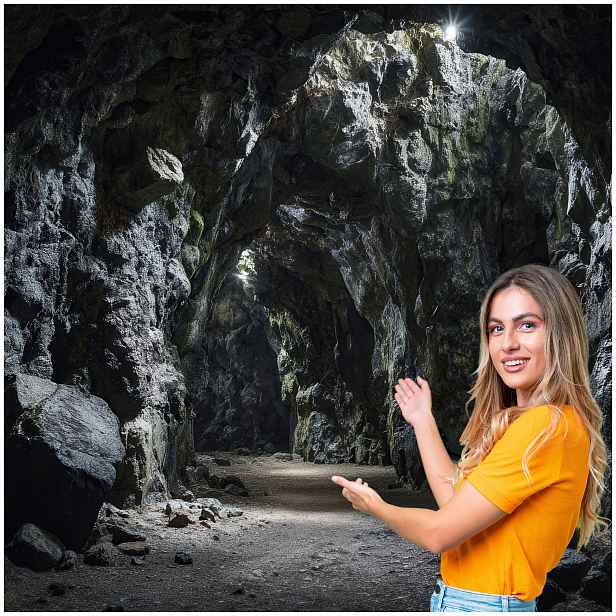 Fototapeta 3D Tunel Chodba Jeskyně 588x260 TUN39W