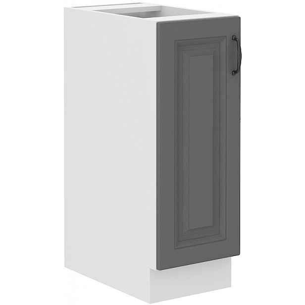 Spodní skříňka Stilo 30 D CARGO BB Barva korpusu: Bílá, Barva dvířek: Dust Grey