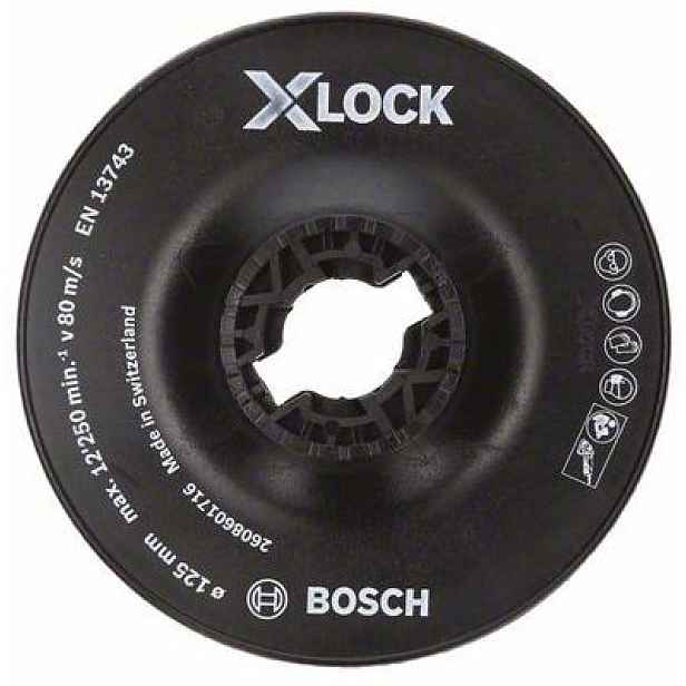 Talíř opěrný Bosch X-LOCK 125 mm hrubá