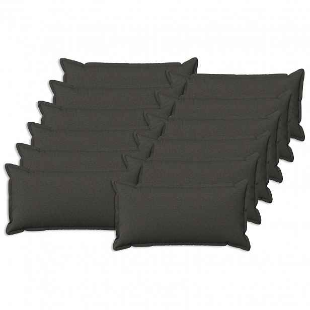 vidaXL Povlak na polštář 12 pcs HOUTEN Tmavě šedá 40 x 80 cm