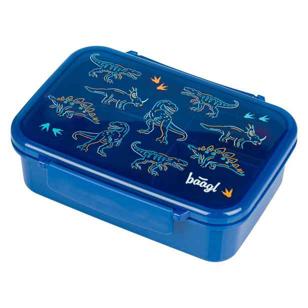 BAAGL Box na svačinu s přihrádkami Dino