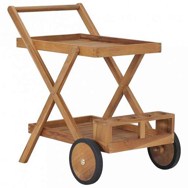 Čajový vozík teakové dřevo