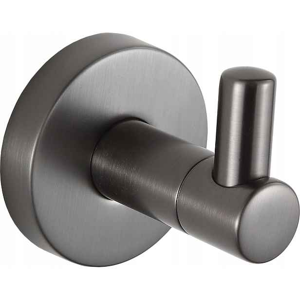 Hák věšák na ručníky koupelnový nástěnný držák Mexen Remo gun metal šedý