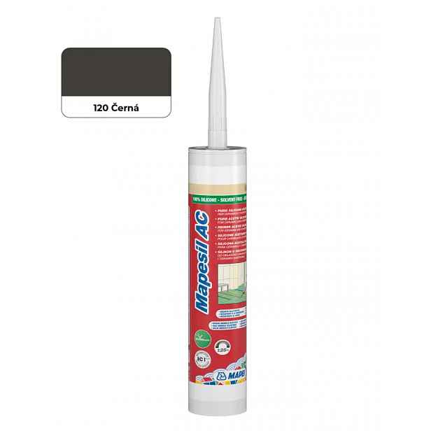 Sanitární silikon Mapei Mapesil 310 ml AC 120 černá