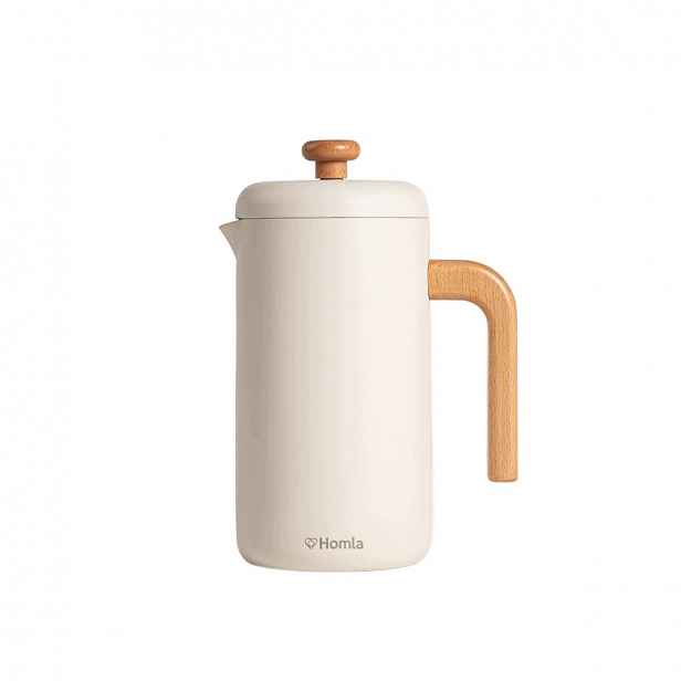 Vařič Moria krémový s dřevěnou rukojetí 1000 ml Homla