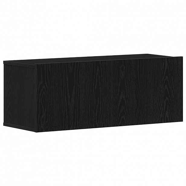 vidaXL Televizní skříň 80 x 30 x 30 cm Černý dub Kompozitní dřevo