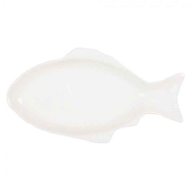 Bílá miska / talíř ve tvaru ryby Fish Bowl S - 36*18*4 cm / 375 ml Clayre & Eef