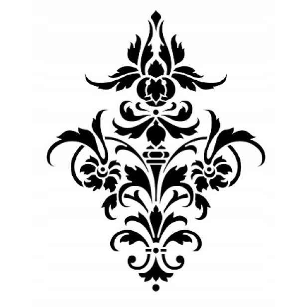 Omítací Šablona LuxBud Ornament 3c 92x71 cm Opakovaně použitelná