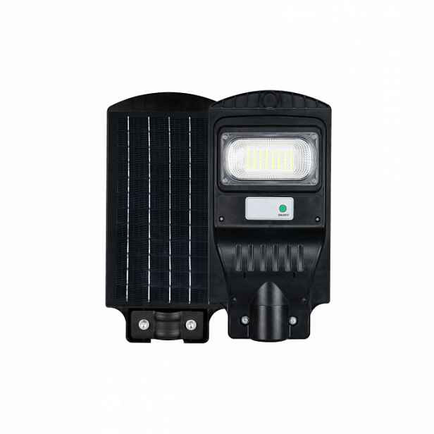 Pouliční lampa solární Led s senzorem 30W černá 4000K Ecolight