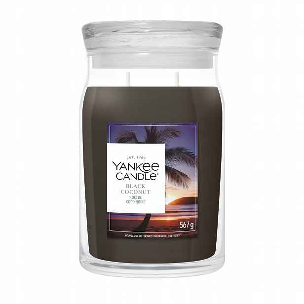 Velká vonná svíčka Yankee Candle Black Coconut