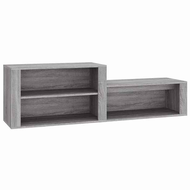 vidaXL Botník šedý sonoma 150 x 35 x 45 cm kompozitní dřevo