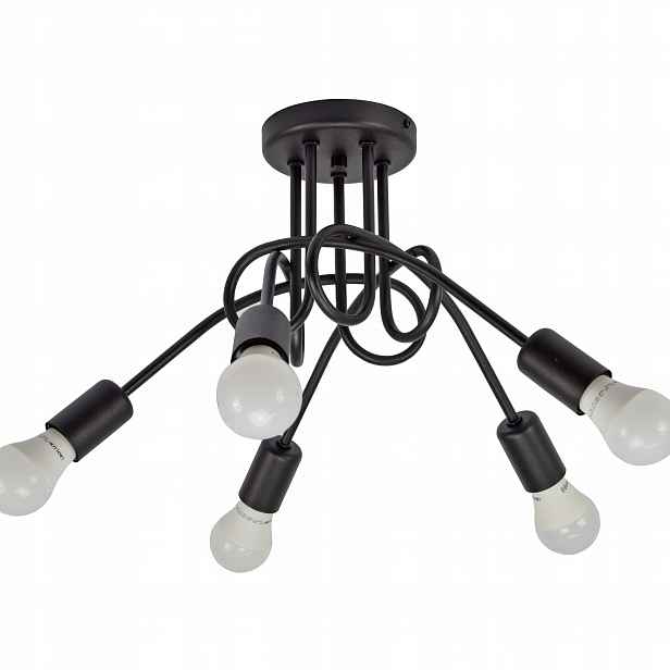 Lustr Lampa Moderní 261-5 5PL Loft Černá