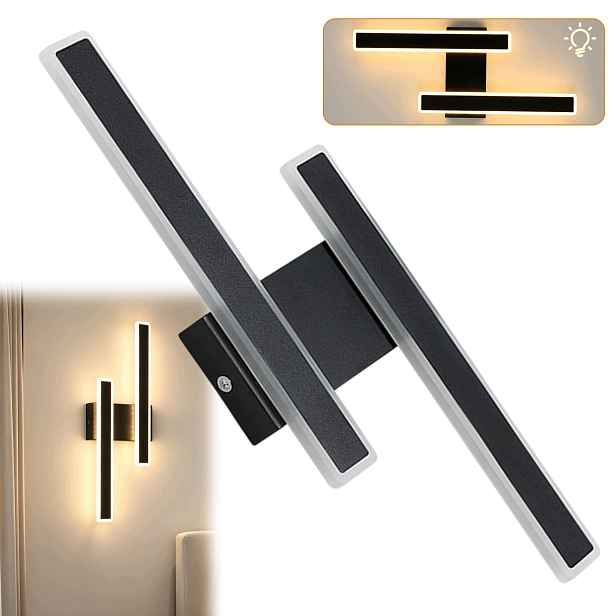 Nástěnná Lampa Nástěnné Led Černá Moderní Chodba Obývací Pokoj 3000K 32W