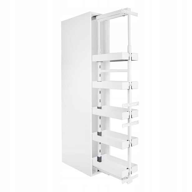 Cargo Koš Do Skříně 20 Bílý Plné Dno Výsuvný 157-187 cm 5 Polic