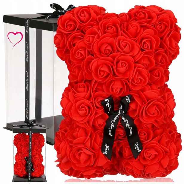 Medvídek z růží Růžový Medvídek rose bar Dárek Na Valentýna Pro Ni