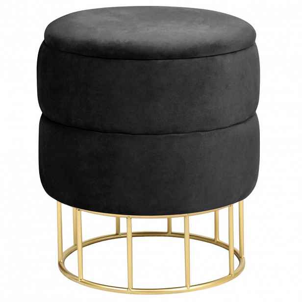 RAUMHIRSCH FURNITURE ČALOUNĚNÁ STOLIČKA Černá 37/42/37