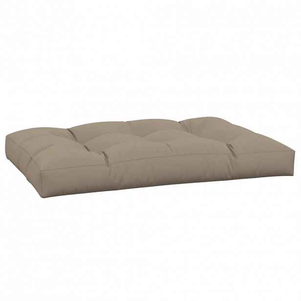 vidaXL Poduška na palety taupe 120 x 80 x 12 cm textil