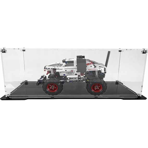 Vitrína s černou základnou pro sadu Lego 42150 Monster Jam Mutt Dalmatian