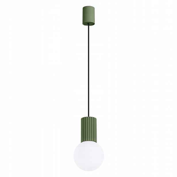 Závěsná lampa Zwis G9 Kulatá Olivová Moderní Matná Halo Sollux