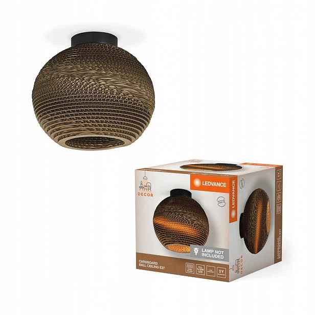 Stropní Svítidlo Dekorativní na omítku E27 Karton Hnědá Decor Ledvance