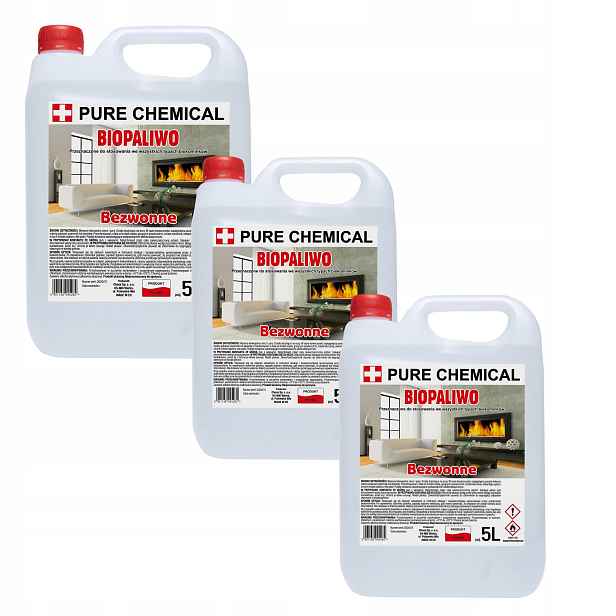 Biopalivo pro biokrb 3x5L bez zápachu Atest Pzh bioethanol Bez Kouře 15L