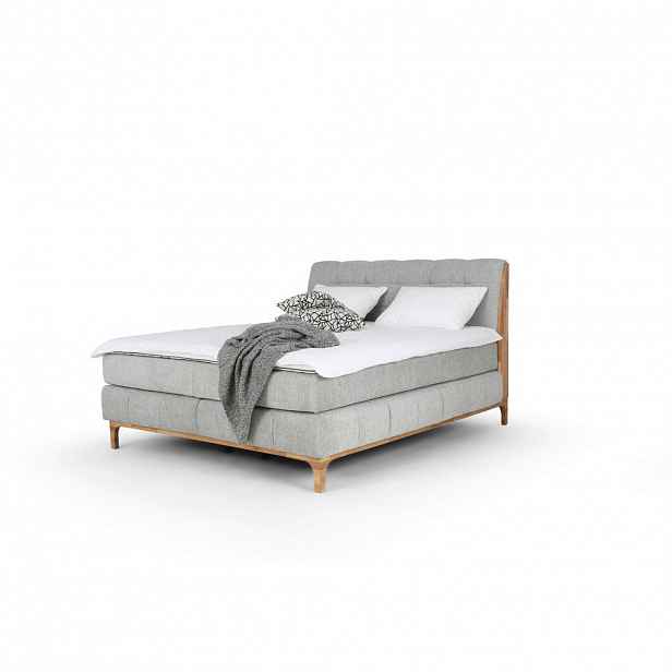 Welnova POSTEL BOXSPRING, 180/200 cm, platinová