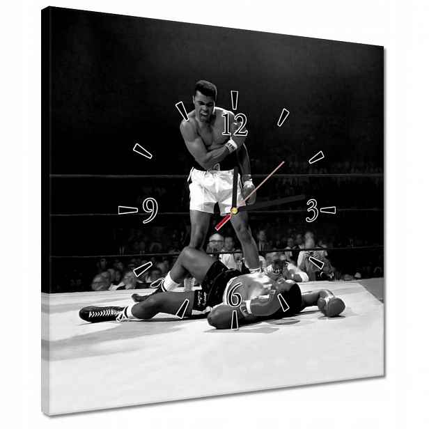 Hodiny 40x40 Muhammad Ali Walk Box