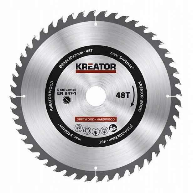 Kreator pilový kotouč 250mm*30mm 48Z KRT020425