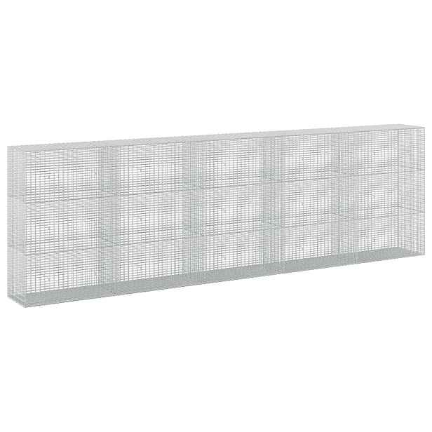 vidaXL Gabion s drátem 5 mm a síťkou 5x2,5 cm 500x50x150 cm