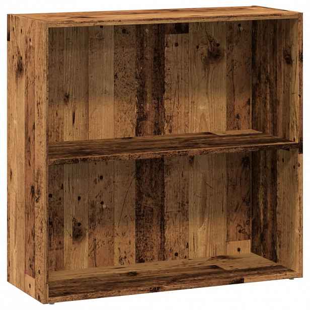 vidaXL Knihovna old wood 80 x 30 x 77 cm kompozitní dřevo