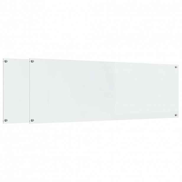 vidaXL Kuchyňský obklad 2 ks Transparentní 120 x 40 cm tvrzené sklo