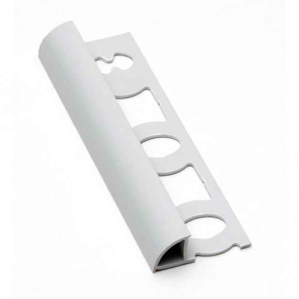 Lišta ukončovací "oblá" Profil-EU světle šedá, PVC, délka 250 cm, výška hrany 12 mm, L122503