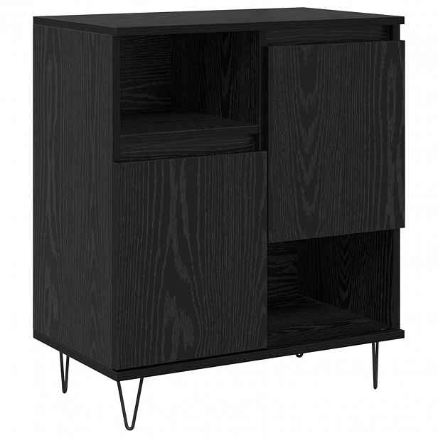 vidaXL Servírovací skříň Černý dub 60 x 35 x 70 cm