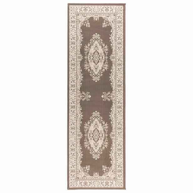 vidaXL Běhoun FLORNES Tkaný Taupe PP 7 mm