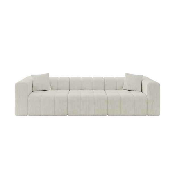 ALTDECOR POHOVKA 3-MÍSTNÁ DONY-3 315x90x71 cm Krémová Manšestr