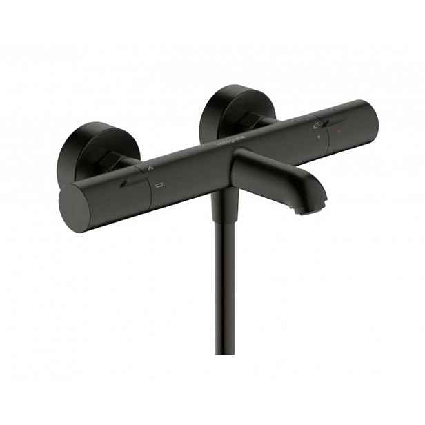 Hansgrohe Ecostat Fine - Termostatická vanová baterie, kartáčovaný černý chrom 13325340