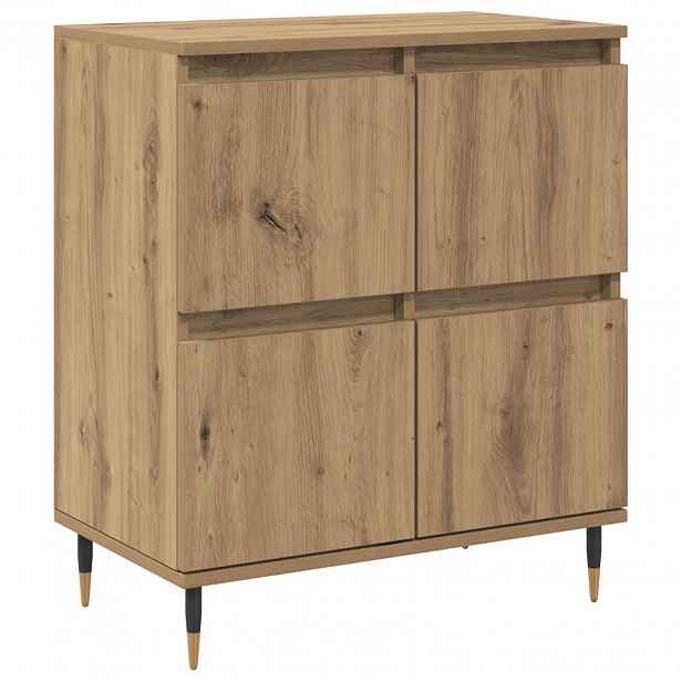 vidaXL Servírovací skříň Artisanový dub 60 x 35 x 70 cm