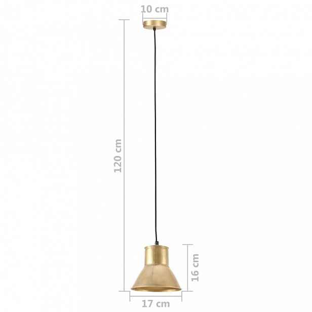 Závěsná lampa mosaz Dekorhome 17 cm